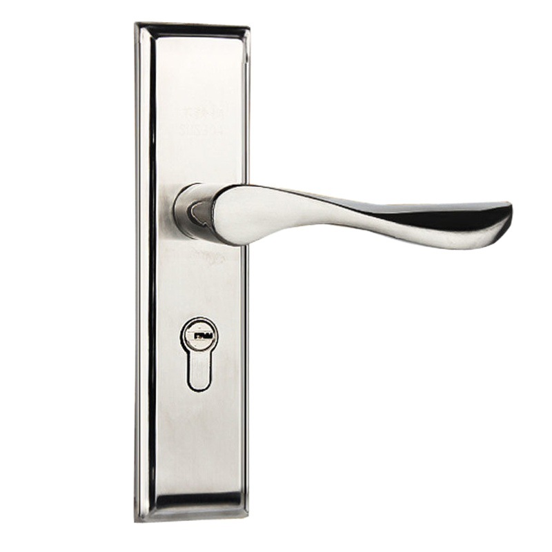 155 agujero distancia Acero inoxidable pequeño 50 cerradura de la puerta de madera cerradura de la puerta interior doble lengua dormitorio manija de la puerta cerradura de la puerta al por mayor