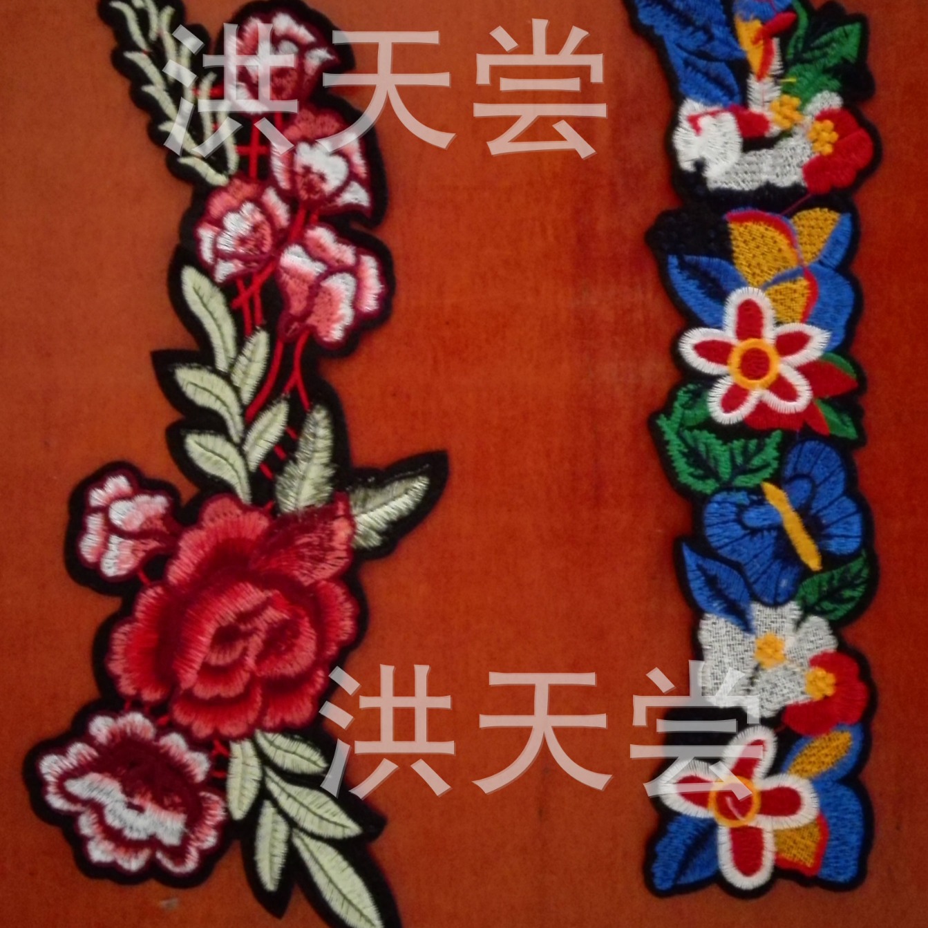 字母珠片绣服装专用绣章多款规格可制毛毡绣可加胶贴布绣补丁家纺