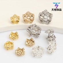 14K����ɫ�Ƕ�ʯ�ʹڸ������ diy�ִ��Ʒ��� ������ñ����