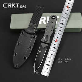 厂家现货新款CRKT户外小直刀多功能野外探险防身生存刀锋利水果刀