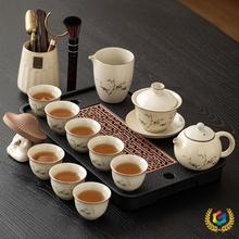 ✅汝窑茶具套装2025新款家用陶瓷喝茶功夫茶壶茶杯茶盘轻奢会