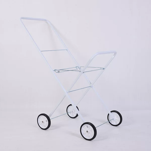 Courtyard drying rack floor folding can push outdoor indoor telescopic mobile foldable drying rack laundry cart