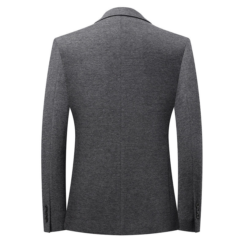 Áo vest nam phom ôm nhẹ, hai lớp lót bông dày dặn, co giãn, không cần ủi, giặt máy được — thanh niên màu xám