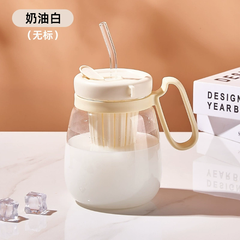Tea cup with glass, high quality glass, 2023, internet celebrity