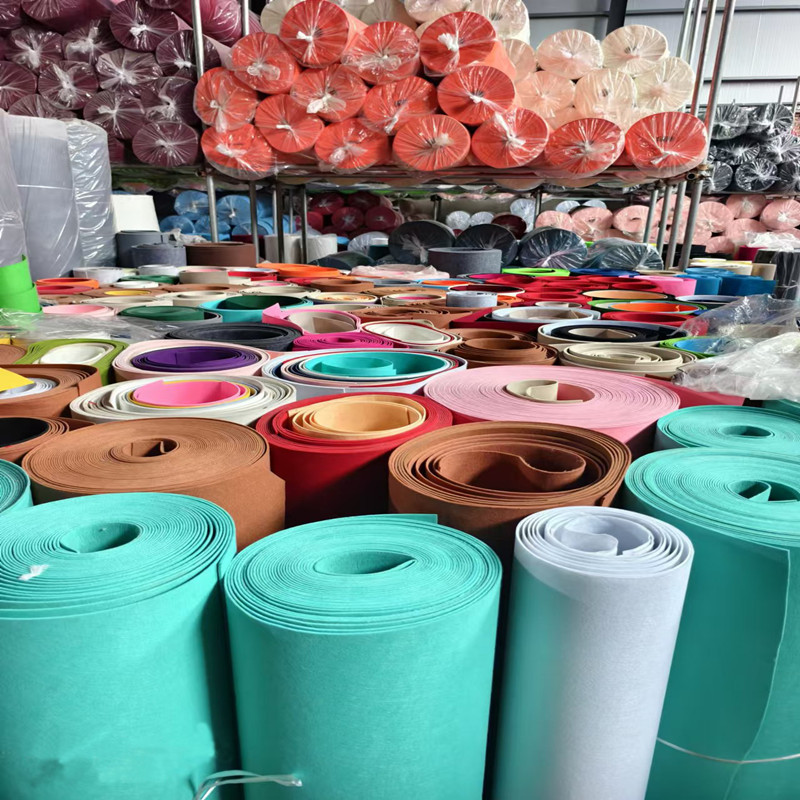 厂家供应原材料彩色毛毡布针刺无纺布不织布1mm-5mm厚手工diy剪纸