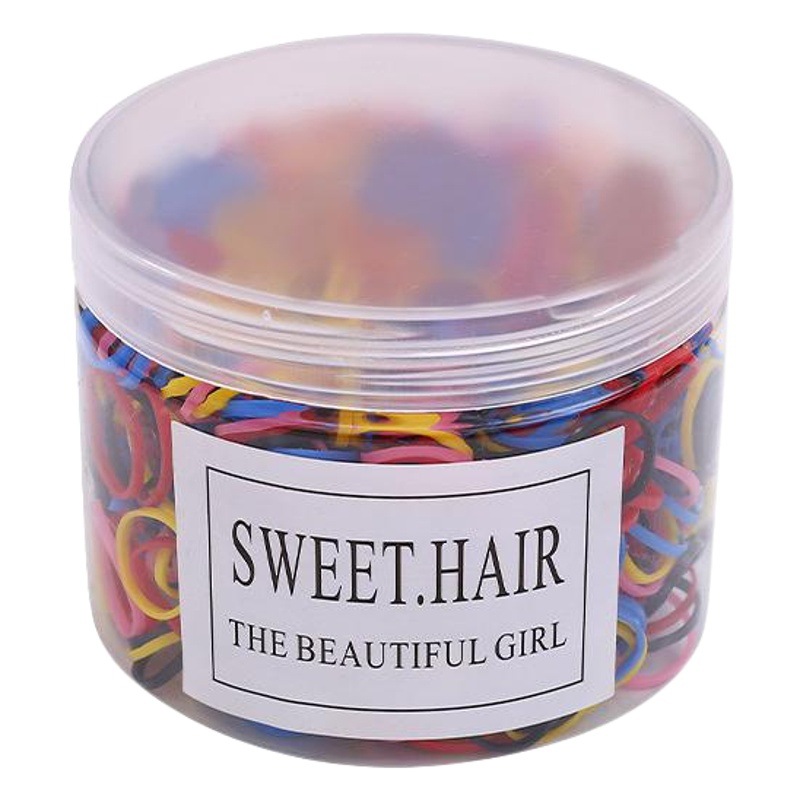 Nueva banda de goma desechable pequeña banda de pelo de las mujeres negras del todo fósforo banda de goma elástica alta Mori simple ins