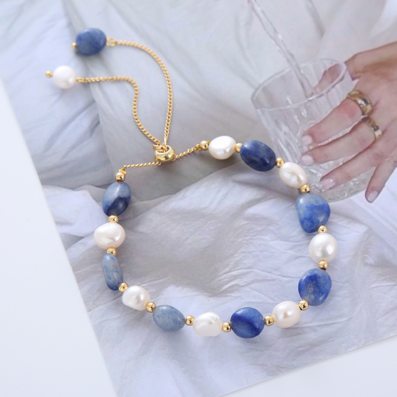 15g Weight Bracelets Classification 1 Piece Quantity Lady Geometric Freshwater Pearl Bracelets