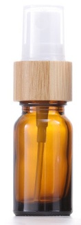 Punto transfronterizo 10-100ml boquilla de bambú botella de spray de vidrio marrón botella de perfume botella de aceite fino botella de tóner