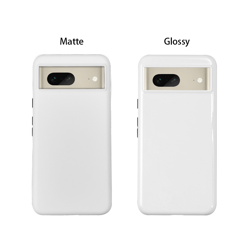 Nuevos productos de transferencia térmica de Google caso de teléfono celular Google8 2 en 1 recubrimiento caso de teléfono celular DIY material al por mayor