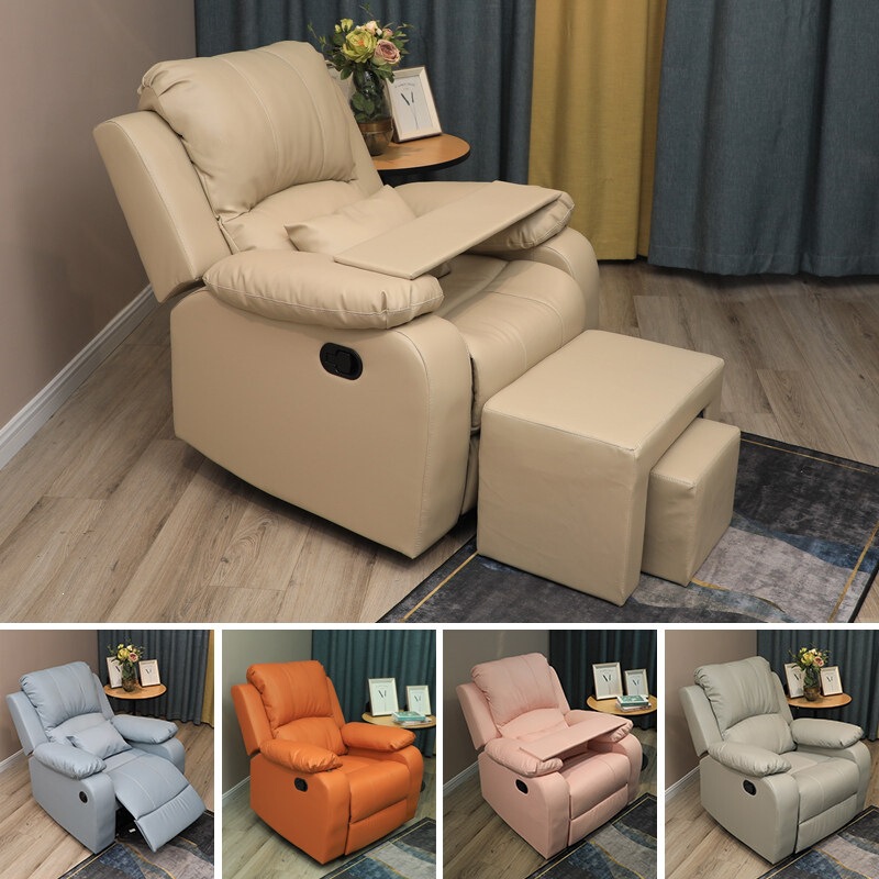 Nail and Eyelash Salon Sofa, Beauty and Pedicure Chair, Tattoo and Embroidery Recliner, Multifunctional Electric Single-Person Foot Bath and Pedicure Massage Chair