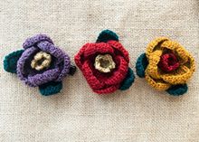 floret forest羊毛線手鈎編織大花朵發頭飾品邊抓一字鴨嘴夾發圈