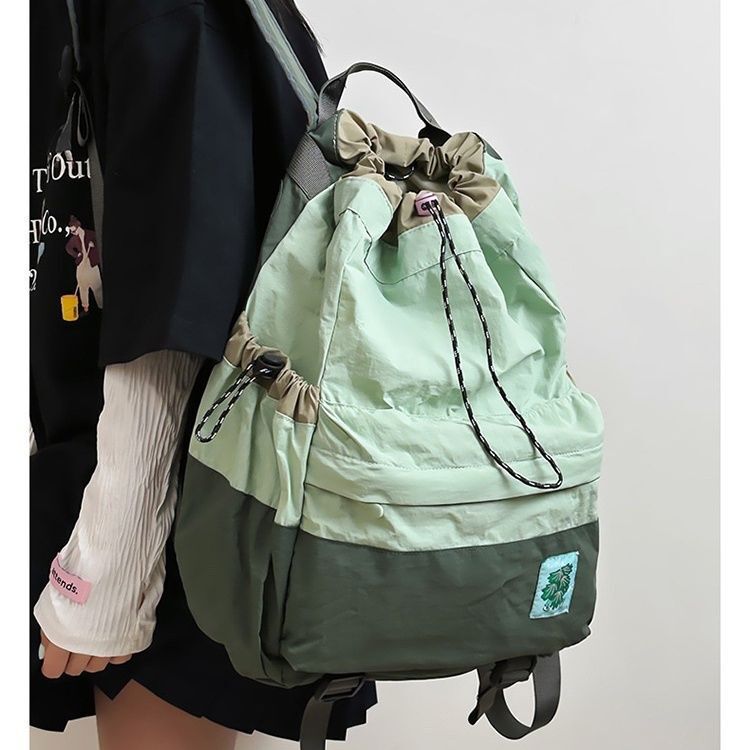 New Lightweight Backpack for Spring and Autumn, Drawstring Closure, Outdoor Sports, Mountaineering, Large Capacity, Travel, Lightweight