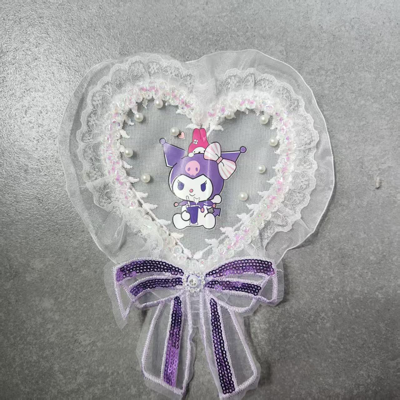 2025秋季女童库洛米图案爱莎公主卡通图烫画洛丽塔洋气蓬蓬裙布贴