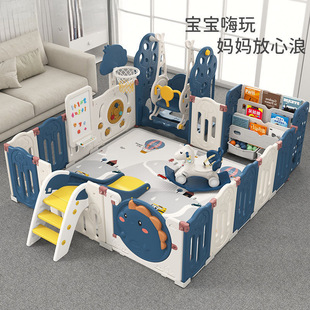 Children's Play Fence Indoor Baby Anti-Slip Fence Baby Safety Folding Fence Home Living Room Paradise Crawling Mat