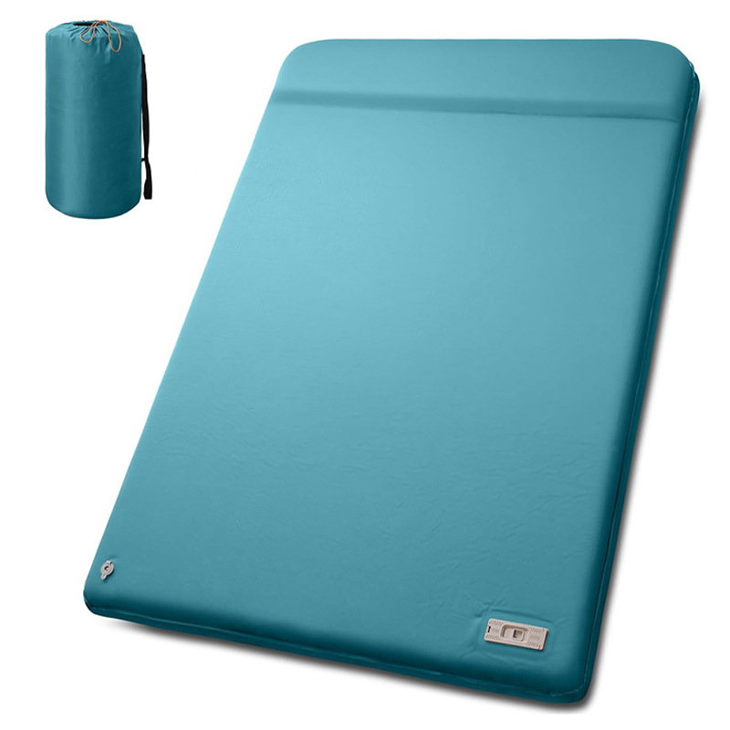 Woqi Double Layer Self Inflatable Thick Foam Tpu Air Mattress Easily Inflate/Deflate for Camping Travel Etc