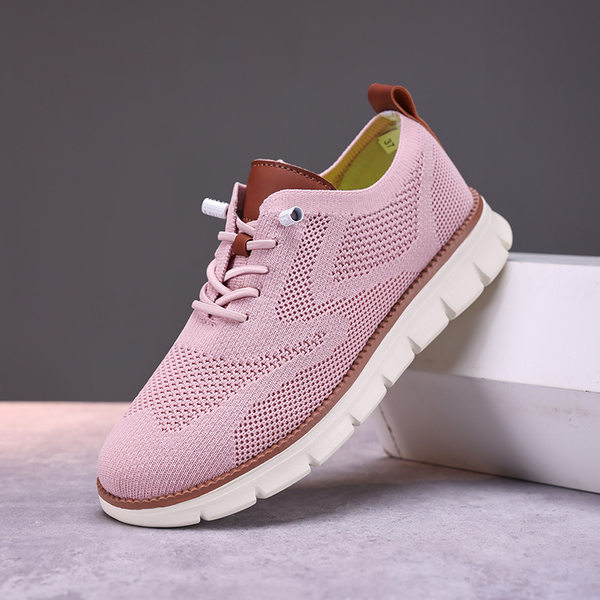 Giày thể thao nam buộc dây nhẹ thoáng khí chất liệu dệt kim size lớn — 8810 hồng, 8810 kaki, 8810 kaki đen, 8810 màu trắng