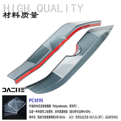Suitable for BMW C400GT leg windscreen modification, full-cover deflector side decoration accessories, BMW C400GT modification (Motorcycle front windshield) - smoke-gray