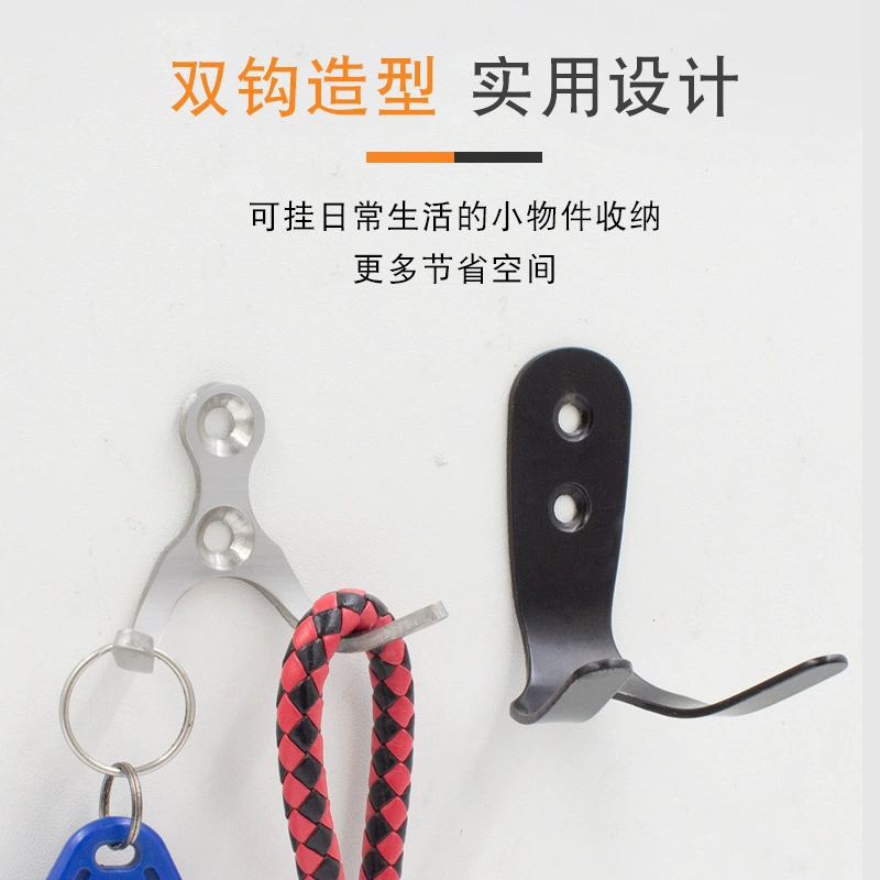 Stainless steel non -magnetic solid single hook kitchen bathroom chakle hook hook hook hotel hotel decoration door hook behind
