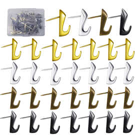 厂家直发金属高跟鞋款式图钉盒装挂钩推销挂钩墙壁装饰图片挂钉