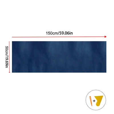 Car AB Column Applique National Car interior film - suede-blue