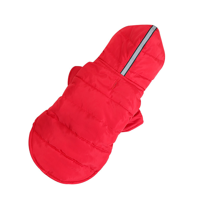 Ropa para mascotas ropa de invierno ropa para perros otoño e invierno nuevas chaquetas de plumas para cachorros ropa a prueba de viento con capucha y a prueba de frío