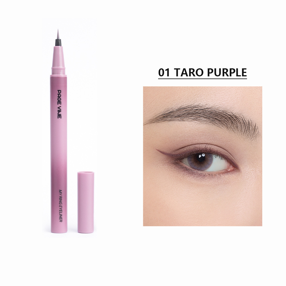 Nuevos productos transfronterizos PAGE VINE delicado lápiz de delineador de ojos de color impermeable a prueba de sudor no es fácil de desnudarse, cepillo suave duradero