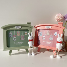 卡通可爱兔子相框摆台创意影楼框架批发7寸摆件儿童学生相架混批