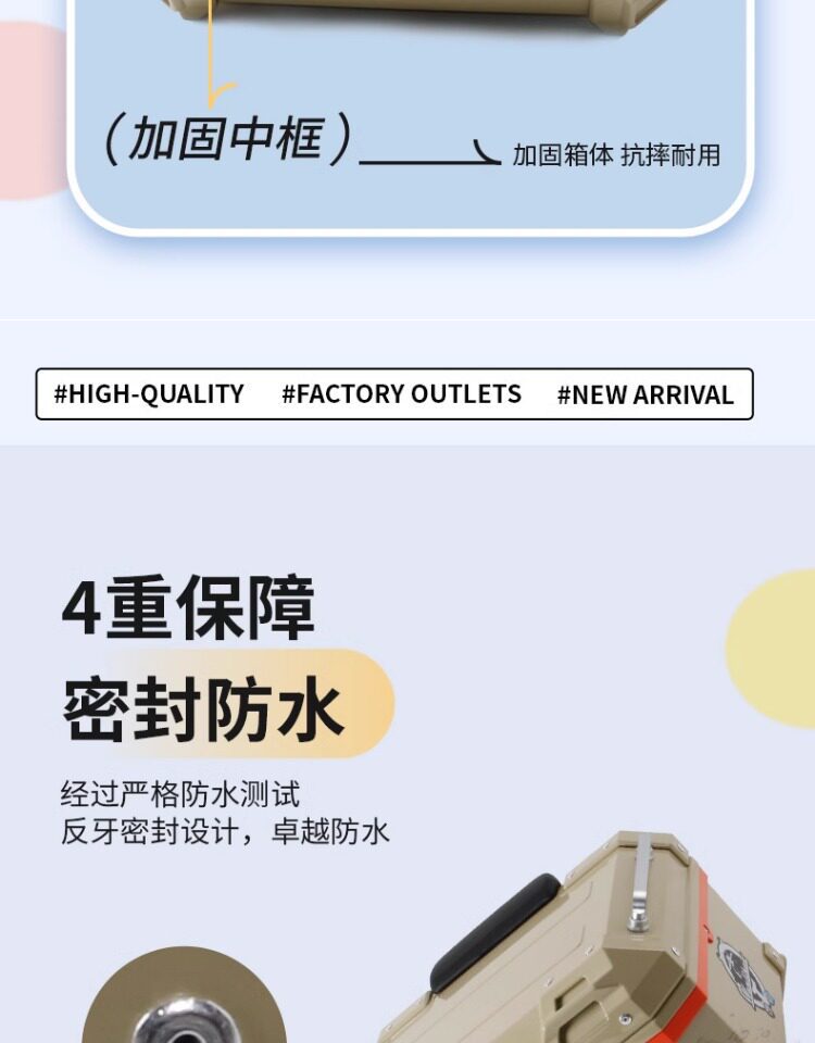 Wanlihao electric vehicle rear trunk, motorcycle trunk, large capacity, suitable for Niu F100F200400T storage box