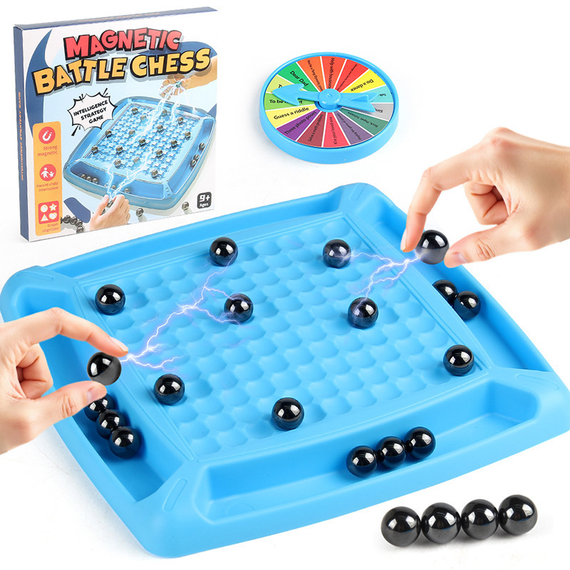 Ajedrez transfronterizo de inducción magnética de ajedrez magnético divertido juego de juego de ajedrez lógica de pensamiento de mesa interactivo juguete de puzzle