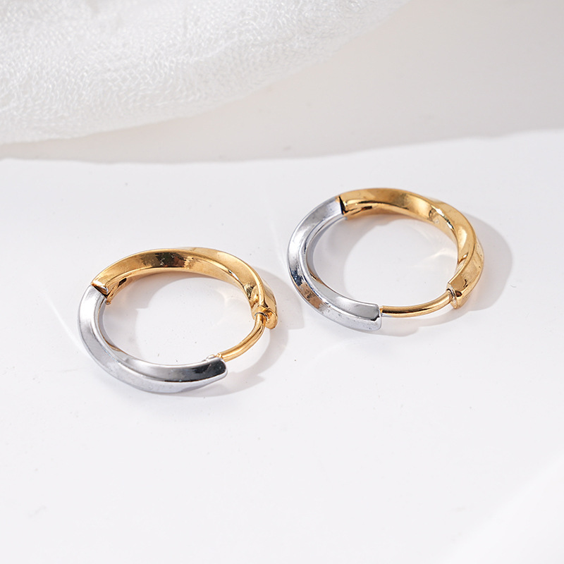 Women's Gender 1 Pair Casual Simple Style Geometric 304 Stainless Steel 18K Gold Plated Earrings