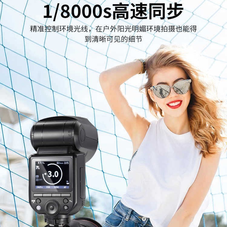 Newell Z2Pro カメラ一眼レフミラーレス TTL 高速 LED ラウンドヘッドライト リチウム電池ポートレート撮影写真屋外撮影|undefined