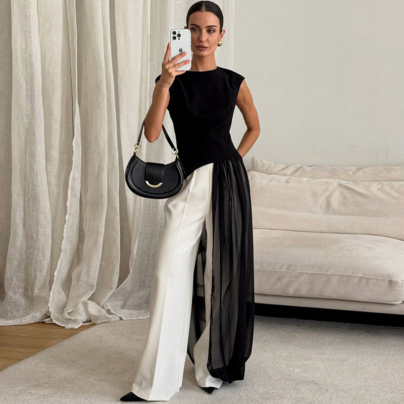2026 New Cross-Border European and American Style Dress for Women, Spring High-End Casual Fashion See-Through French Long Dress A-Line Dress 2026 New Cross-Border European and American Style Dress for Women, Spring High-End Casual Fashion See-Through French Long Dress A-Line Dress