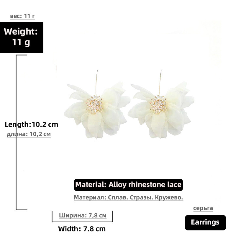 Fashion Elegant Flower Earrings display picture 3