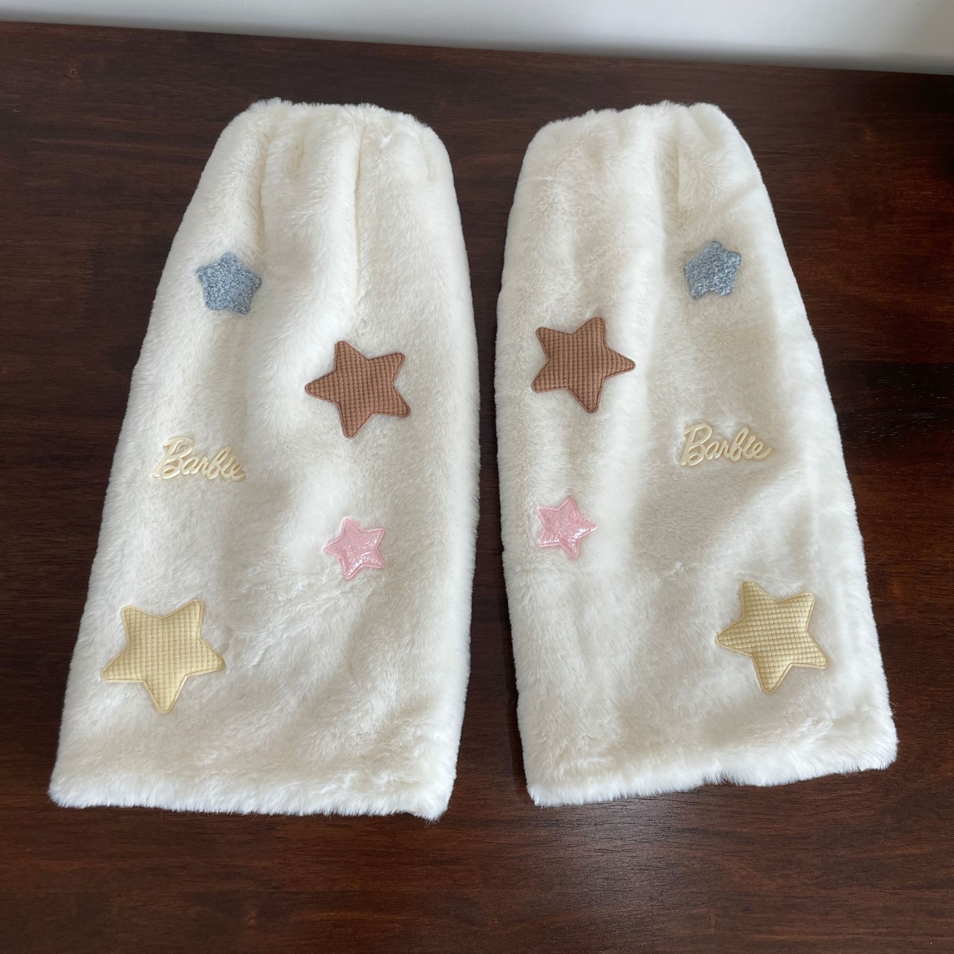 Otoño y invierno adorable Y2K hot girl arco pierna cubierta calentamiento peludo chica Lolita peludo cubierta peludo calcetines