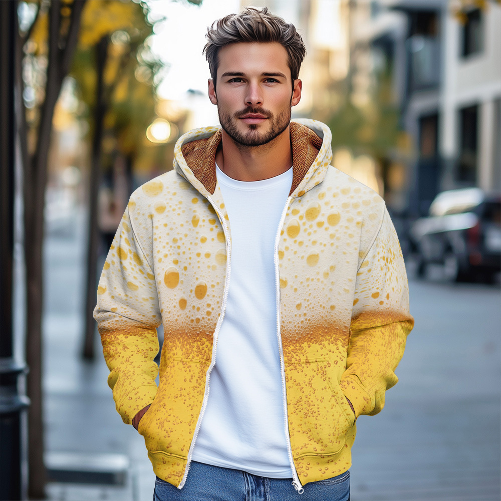 2024 otoño nuevo estilo chaqueta de manga larga a juego de colores para hombres vitalidad juvenil estilo universitario suéter con cremallera MF12