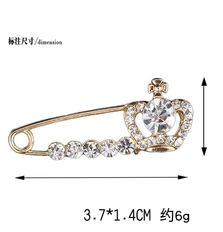 Corea del Sur de alta calidad aleación ramillete ropa ajustada a la cintura anti-exposición hebilla pequeño Cisne broche de las mujeres simple todo-fósforo PIN image 12