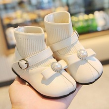 皮鞋女童春秋季女宝宝小一岁小童公主加绒婴儿防滑软底学步鞋子