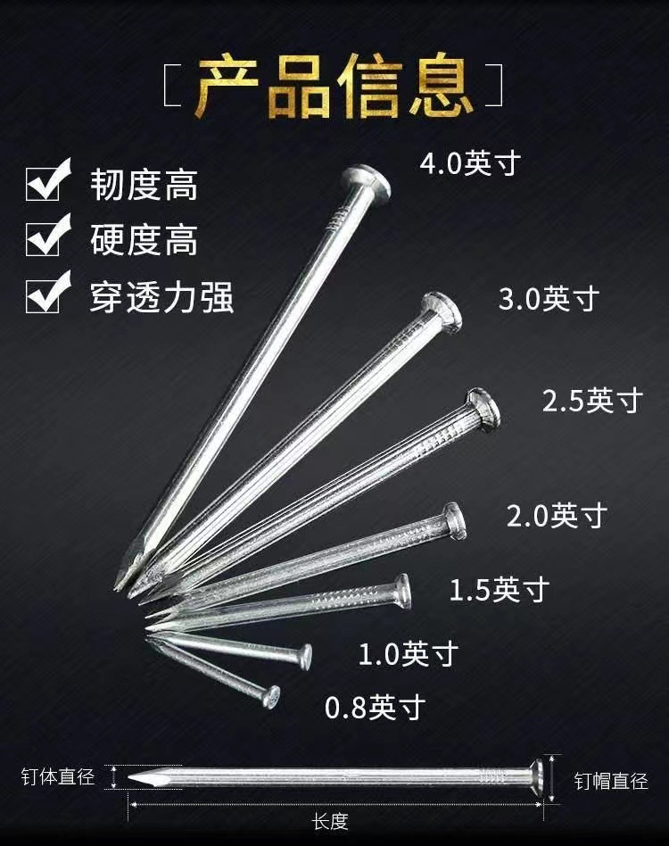 批发钢钉镀锌水泥钢钉水泥墙钢钉装修水泥钉建筑专用钢钉-阿里巴巴