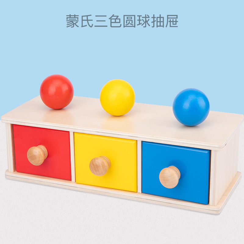 Montessori 1-3 años de edad infantil Parque de la educación temprana caja de monedas cajón juego de enseñanza ayudas cognitivas mano-ojo coordinación juguetes educativos