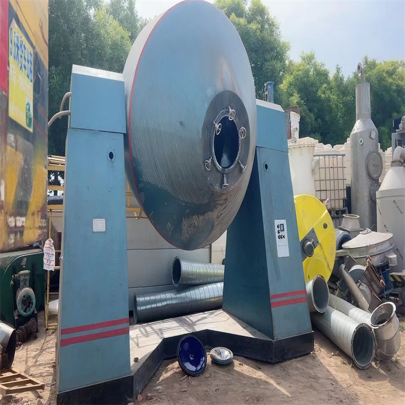 出售二手粉状颗粒状物料烘干设备 工业不锈钢真空回转混合干燥机