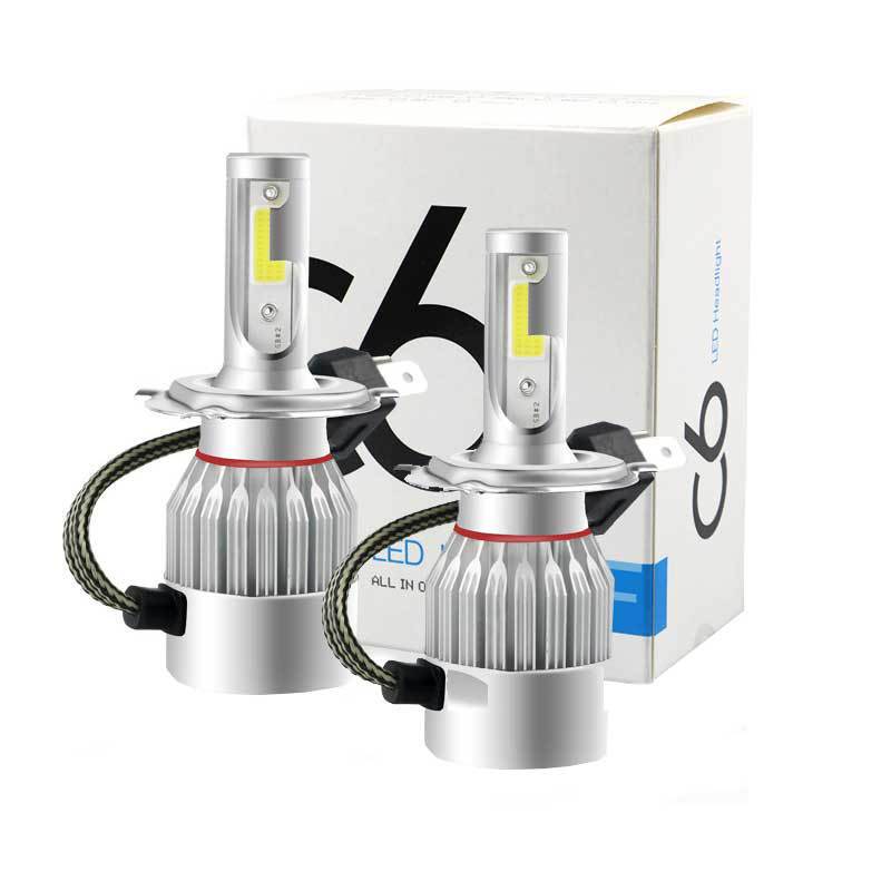 C6Led Headlight Front Light H4 Car Light H4H7H11900536W Car Bulb Headlight High Brightness Energy Saving