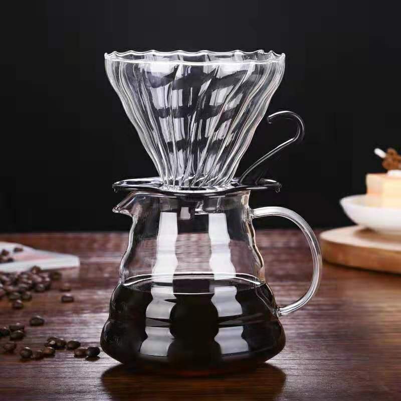 coffee Coffee pot Filter bowl household v60 coffee filter Glass Flaky clouds coffee suit