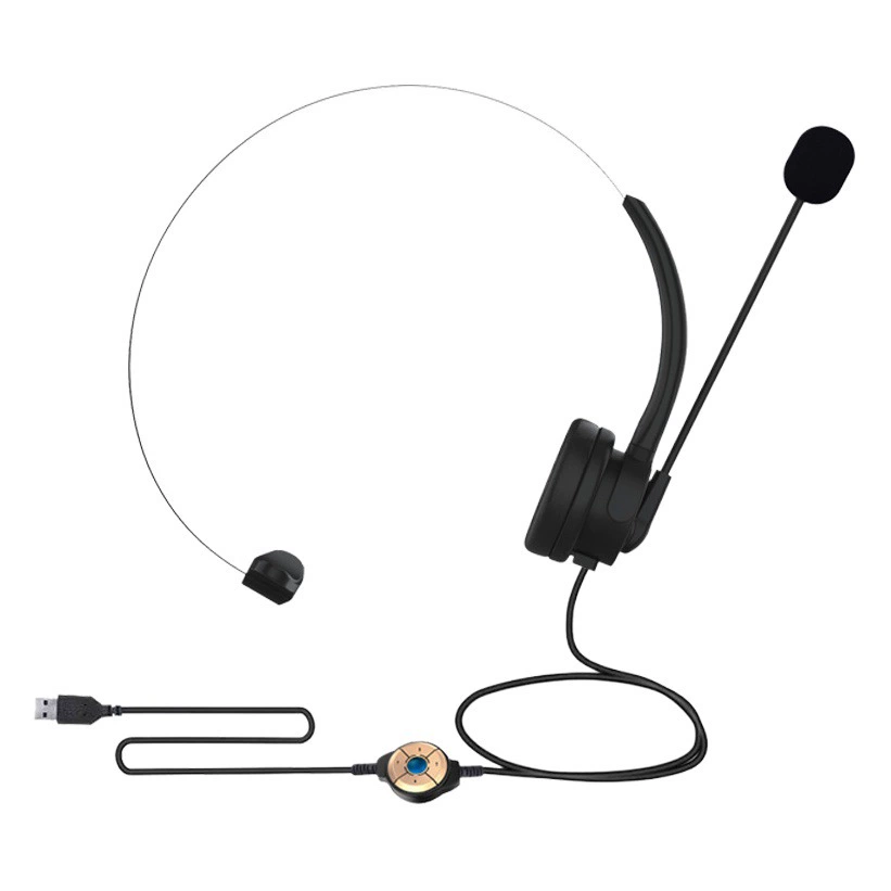 Гарнитура для телемаркетинга и обслуживания клиентов, USB-гарнитура для компьютера со звуковой картой и кнопкой отключения звука