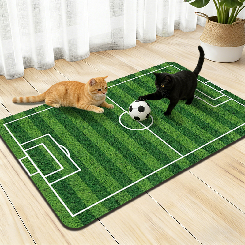 Transfronterizos TEMU camas de paja alga barro estera de campo de fútbol dormitorio para mascotas de juego estera de cabello resistente a la suciedad fácil de cuidar estera de pies