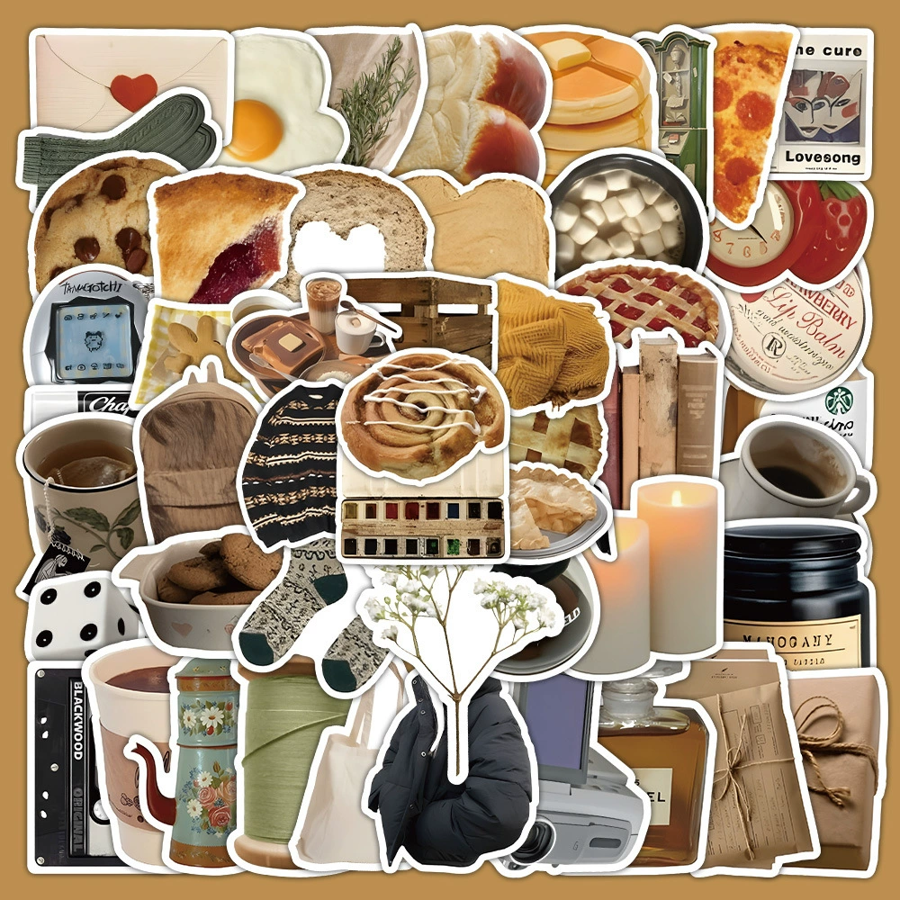 Sticker Pack, multi-design aesthetic stickers, 8×8 cm high-quality sheets, assorted counts 60–103 pcs