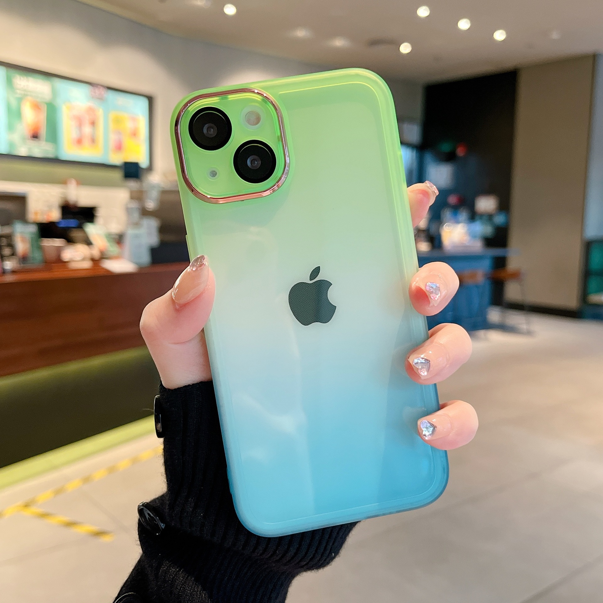 iPhone Applicable Brands Simple Style Gradient Color Tpu Phone Cases