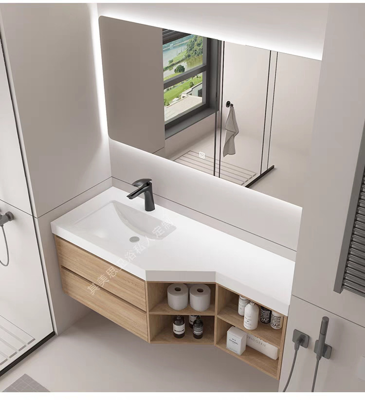 Processing of irregularly cut corner bathroom washbasins, rock plate ceramic washbasins, and beveled corner bathroom cabinets undefined