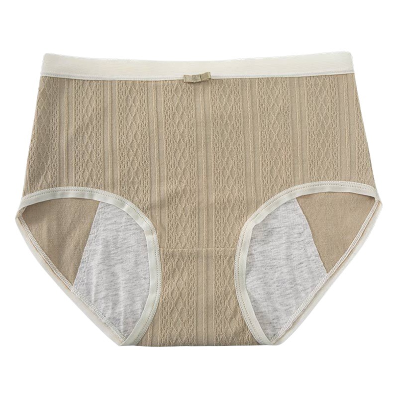 Ropa interior fisiológica ropa interior menstrual de algodón de cintura alta para mujer entrepierna antibacteriana a prueba de fugas verano transpirable Tía grande ropa interior menstrual