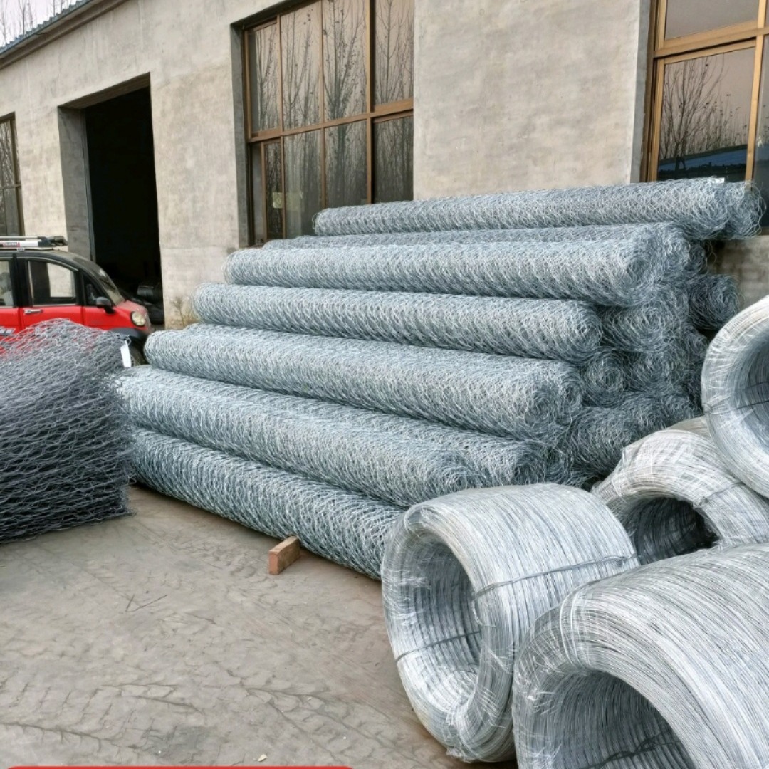 石笼网河道护坡铅丝格宾石笼网箱生态 防汛护堤雷诺护垫宾格网