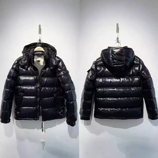 M家正确版本新款男女情侣同款连帽棉服跨境外贸休闲百搭v冬季外套